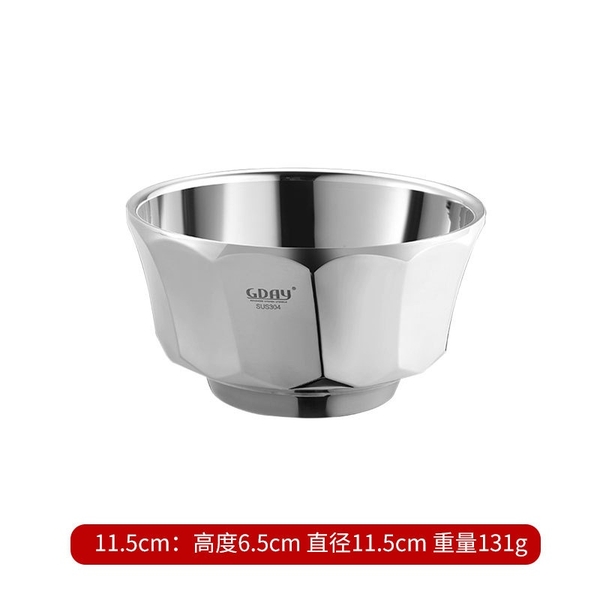 Bát inox, bát ăn inox 304 hai lớp cách nhiệt, cứng, bền, cách nhiệt, thiết kế kim cương