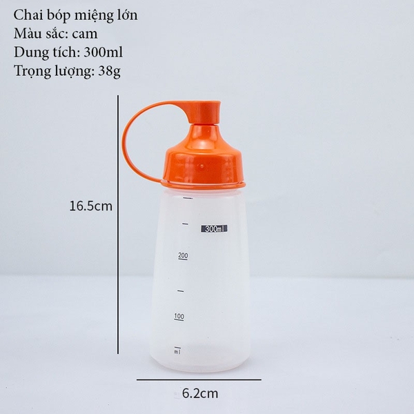 Chai bóp nước sốt thực phẩm cấp nhà bếp, chai gia vị cà chua sốt - HVL TEA