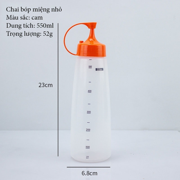 Chai bóp nước sốt thực phẩm cấp nhà bếp, chai gia vị cà chua sốt - HVL TEA