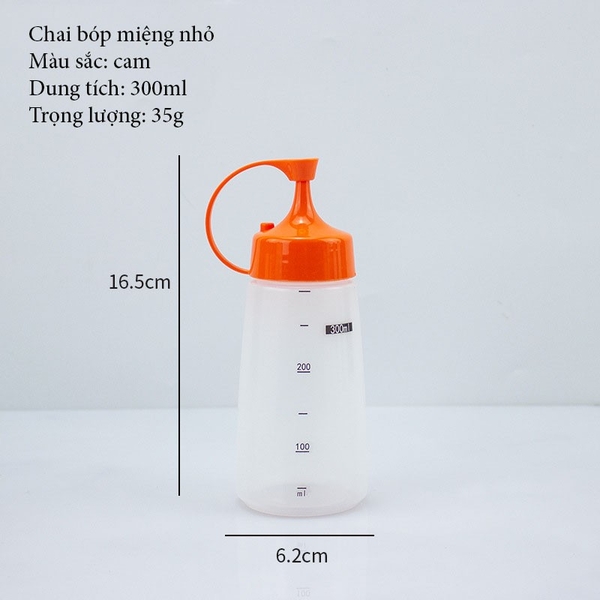 Chai bóp nước sốt thực phẩm cấp nhà bếp, chai gia vị cà chua sốt - HVL TEA