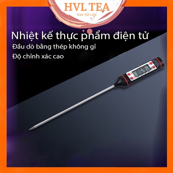 Nhiệt kế đo nhiệt độ nước pha chế đồ uống, thực phẩm - HVL TEA