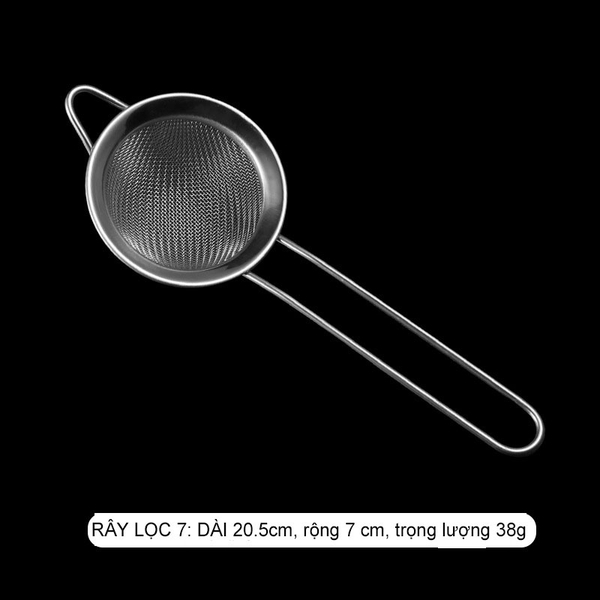 Rây lọc inox, lọc cháo cho bé ăn dặm, không gỉ, không độc hại, vợt lọc - HVL TEA