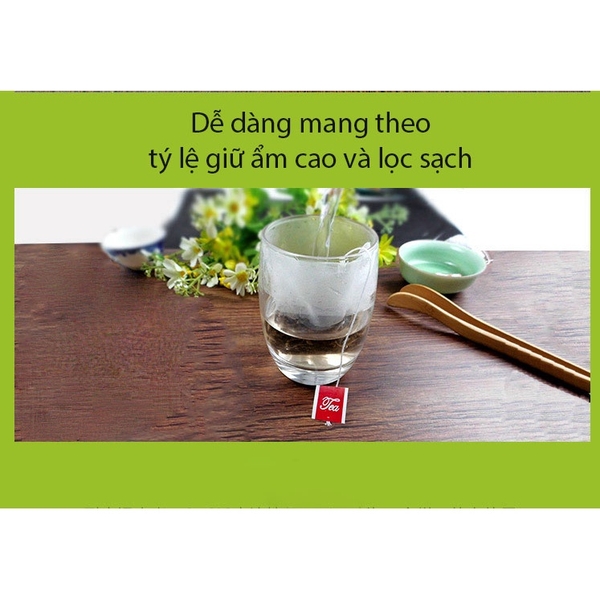 Combo 100 Túi Lọc Trà Có Dây Nhúng Gấp Miệng, Chất Liệu Loại Lưới An Toàn - HVL