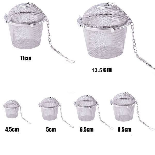 Lọc inox 304 hình trụ lưới cao cấp, nhiều kích thước, có dây treo - HVL