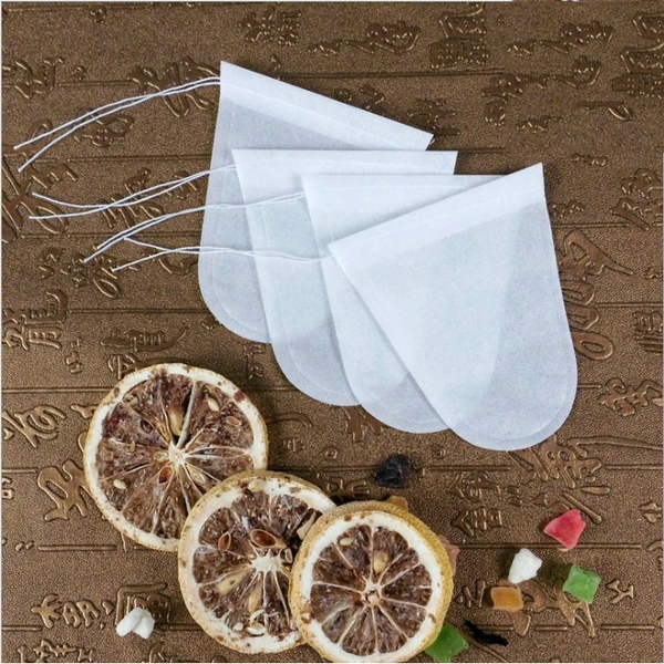 Túi lọc trà giấy hình phễu có dây, tiện dụng, 100túi/sp, 8x9cm - HVL TEA