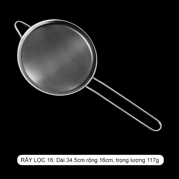 Rây lọc inox, lọc cháo cho bé ăn dặm, không gỉ, không độc hại, vợt lọc - HVL TEA