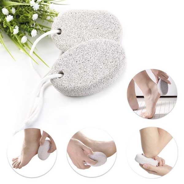 Đá bọt biển chà gót chân tẩy tế bào chết, hình bầu dục, chà gót chân - HVL TEA