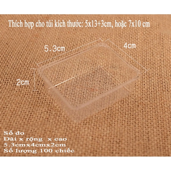 100 Túi đựng bánh dứa, khay bánh dứa, túi đựng bánh kẹo hàn miệng túi - VUA BAO BÌ