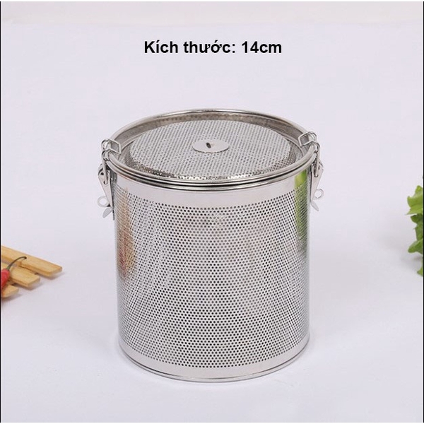 Bộ lọc gia vị inox 304 cao cấp, dùng trong nồi lẩu, lọc trà, hầm xương - HVL