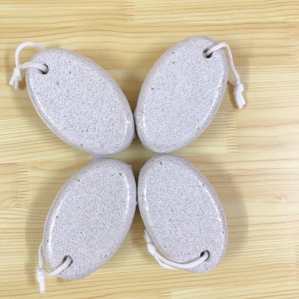 Đá bọt biển chà gót chân tẩy tế bào chết, hình bầu dục,chà gót chân