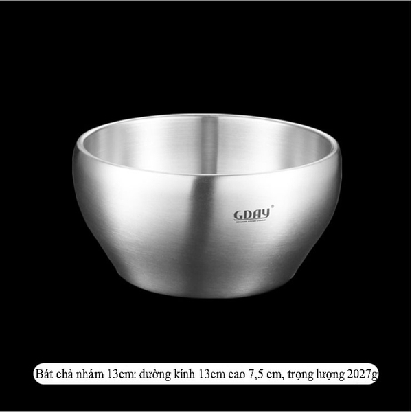 Bát inox nhám cách nhiệt, cứng, bền, tiện dụng, tô inox cách nhiệt, HVL TEA