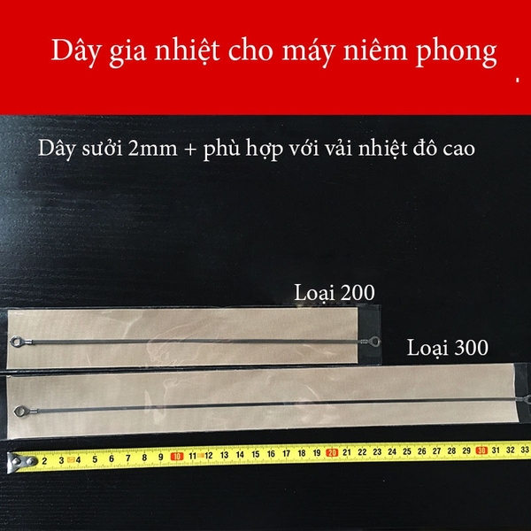 Dây nhiệt máy hàn miệng túi, dán miệng túi dập tay SY 200, SY 300 - HVL TEA