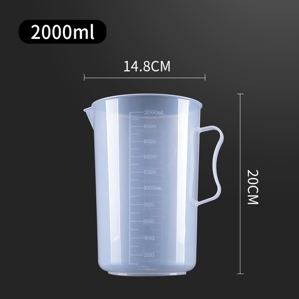 Cốc Đong, Ca Đong Định Lượng Có Nắp Đậy Pha Chế Bằng Nhựa Chia Vạch - HVL TEA