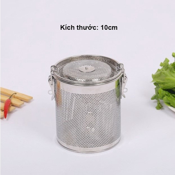 Bộ lọc gia vị inox 304 cao cấp, dùng trong nồi lẩu, lọc trà, hầm xương - HVL