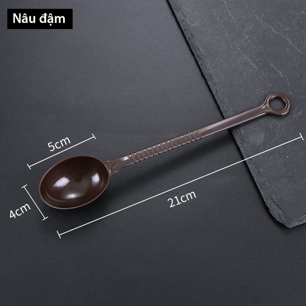 Thìa đong nâu múc bột, múc sốt hoa quả - muỗng đong nâu định lượng 10/15 gram - HVL TEA