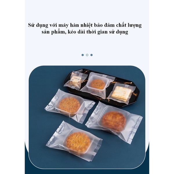 Bao bì đựng kẹo,200 Túi Bao Bì/ Túi OPP Mờ, Hàn Miệng