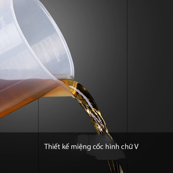 Cốc Đong, Ca Đong Định Lượng Pha Chế Bằng Nhựa Trong Suốt Vạch Chia - HVL TEA