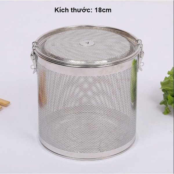Bộ lọc gia vị inox 304 cao cấp, dùng trong nồi lẩu, lọc trà, hầm xương - HVL