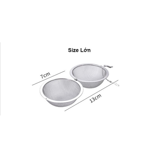 Bóng lọc lưới inox 304, có dây treo, cứng, bền, không gỉ - HVL