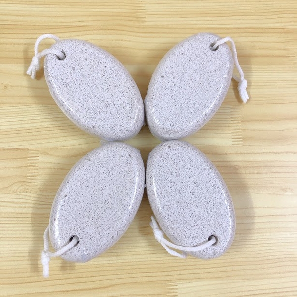 Đá bọt biển chà gót chân tẩy tế bào chết, hình bầu dục,chà gót chân