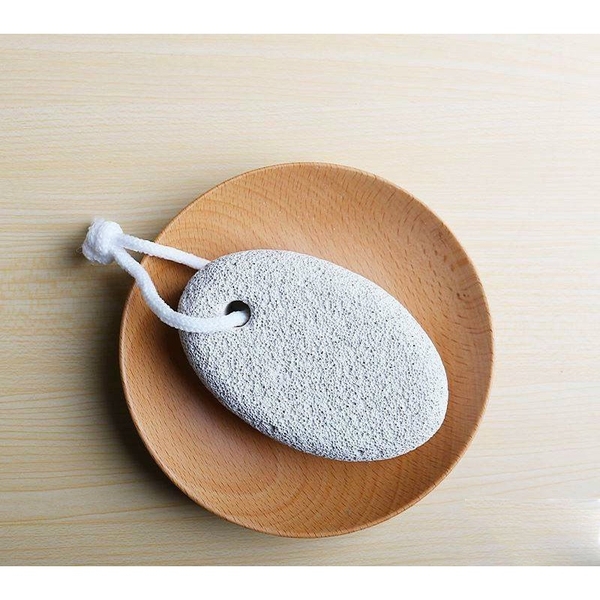 Đá bọt biển chà gót chân tẩy tế bào chết, hình bầu dục, chà gót chân - HVL TEA