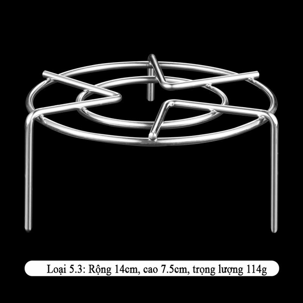 Rế hấp - rế lót đít nồi inox 304, 2 in 1 tiện dụng không gỉ sét, nhiều kích thước - HVL TEA