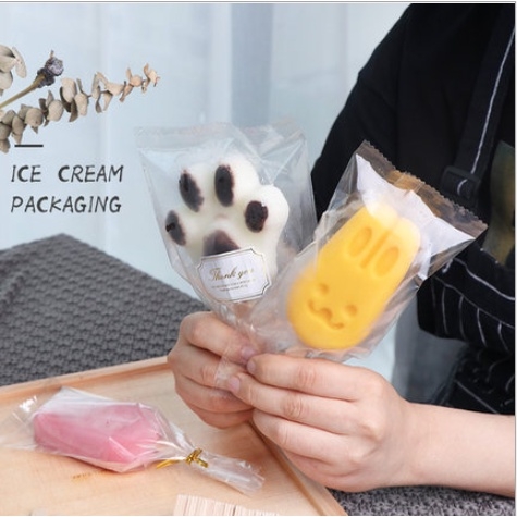 Bao bì đựng kẹo,200 Túi Bao Bì/ Túi OPP Mờ, Hàn Miệng