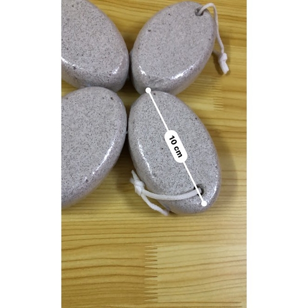 Đá bọt biển chà gót chân tẩy tế bào chết, hình bầu dục,chà gót chân