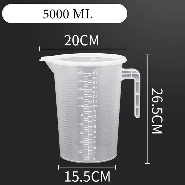 Cốc Đong, Ca Đong Định Lượng Có Nắp Đậy Pha Chế Bằng Nhựa Chia Vạch - HVL TEA