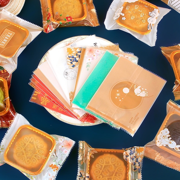 100 Túi Đựng Bánh Trung Thu, Bao Bì Đựng Trà Nhiều Kích Thước, Họa Tiết Đẹp - VUA BAO BÌ
