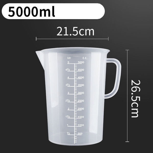 Cốc Đong, Ca Đong Định Lượng Có Nắp Đậy Pha Chế Bằng Nhựa Chia Vạch - HVL TEA