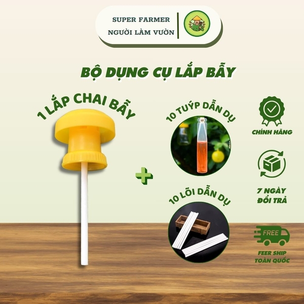 Bình Bẫy Côn Trùng Dùng Thuốc Dẫn Dụ - Giải Pháp Diệt Ruồi Vàng Tận Gốc