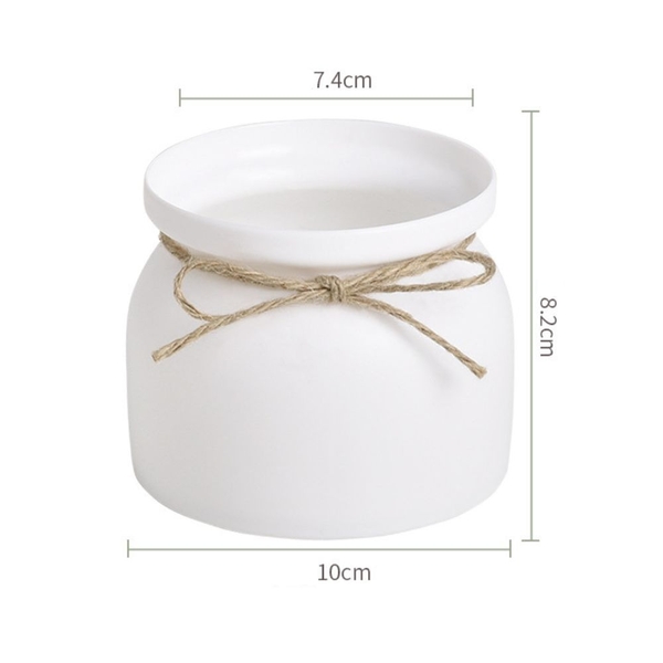 Chậu Hoa Nhựa Giả Gốm Mini – Bình Hoa Decor Siêu Bền Không Lo Rơi Vỡ