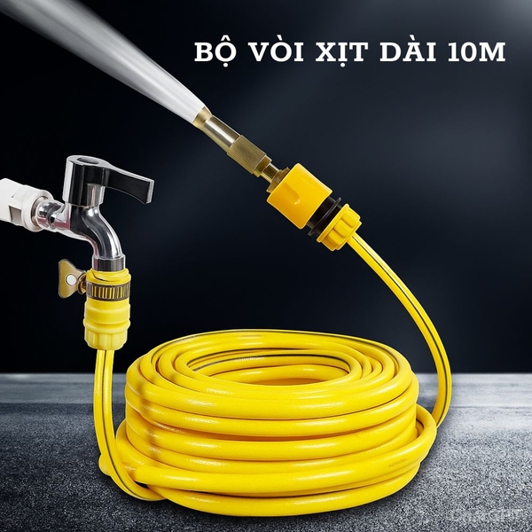 Bộ Vòi Xịt Tưới Áp Suất Cao Dây Dài 10 - 20m Siêu Bền
