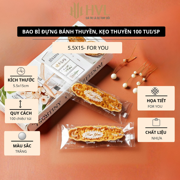 Túi Đựng Bánh Kẹo, Bao Bì Đựng Bánh Kẹo Thuyền Hàn Nhiệt 100 túi/sp - VUA BAO BÌ