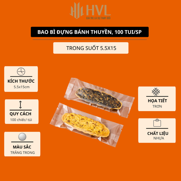 Túi Đựng Bánh Kẹo, Bao Bì Đựng Bánh Kẹo Thuyền Hàn Nhiệt 100 túi/sp - VUA BAO BÌ
