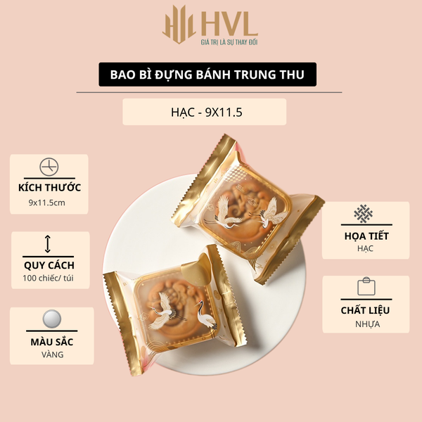 Túi đựng bánh trung thu, 100 túi/sp, mẫu mới nhất năm 2023 - VUA BAO Bì