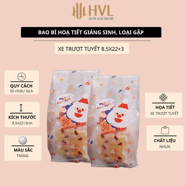 Bao bì bánh nướng Santa Claus Snowman - VUA BAO BÌ
