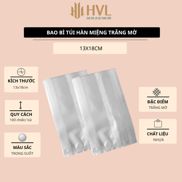 Bao bì đựng kẹo,200 Túi Bao Bì/ Túi OPP Mờ, Hàn Miệng