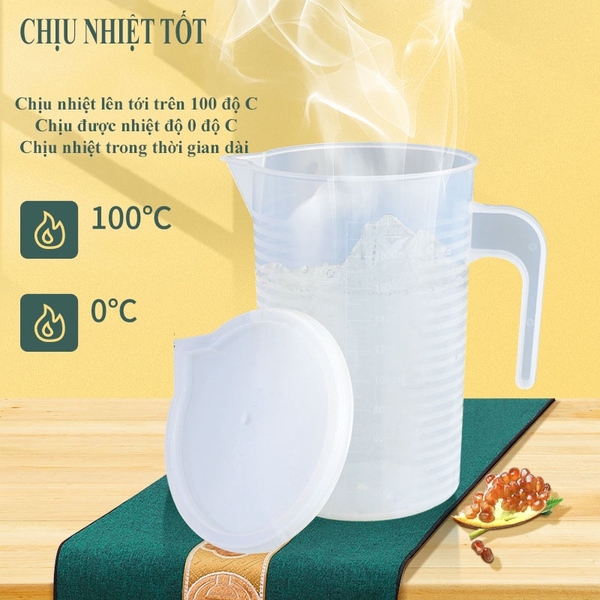 Cốc Đong, Ca Đong Định Lượng Pha Chế Bằng Nhựa Trong Suốt Vạch Chia - HVL TEA