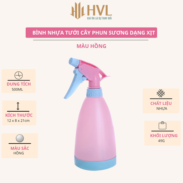 Bình nhựa tưới cây phun sương dạng xịt