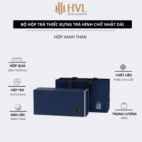 Hộp thiếc đựng hạt cà phê - Hộp Trụ Tròn Đen