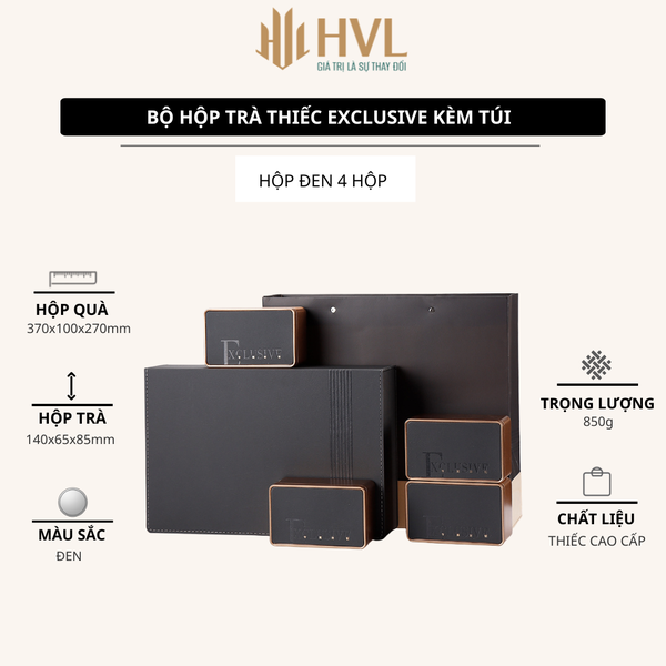 Hộp thiếc đựng hạt cà phê - Hộp Trụ Tròn Đen