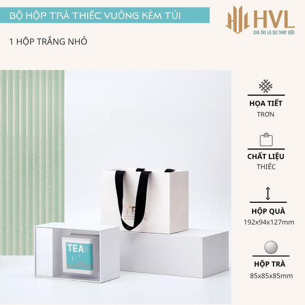 Bộ Hộp Trà Quà Tặng HT89 - Đa Dạng Kích Thước, Màu Sắc | HVL