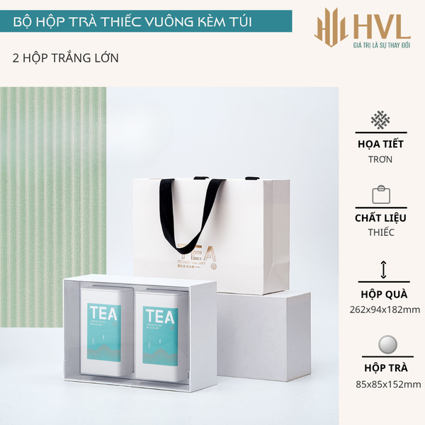 Bộ Hộp Trà Quà Tặng HT89 - Đa Dạng Kích Thước, Màu Sắc | HVL