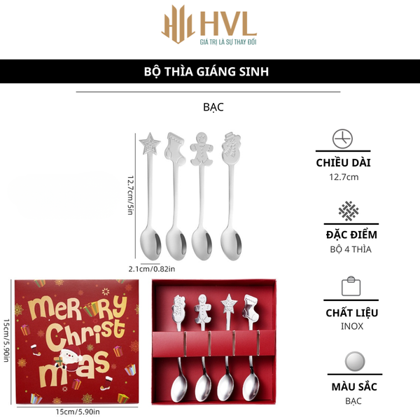 Bộ thìa Giáng Sinh