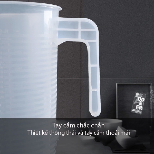 Cốc Đong, Ca Đong Định Lượng Pha Chế Bằng Nhựa Trong Suốt Vạch Chia - HVL TEA