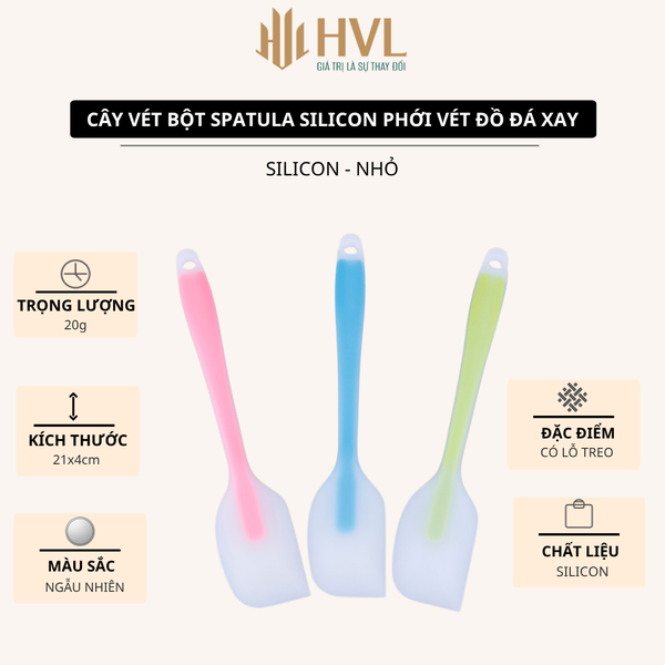 Cây vét bột spatula silicon Phới vét đồ đá xay silicon