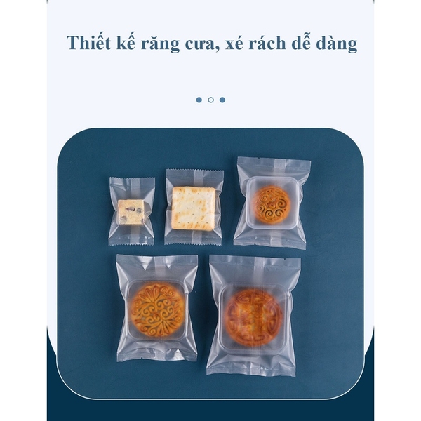 Bao bì đựng kẹo,200 Túi Bao Bì/ Túi OPP Mờ, Hàn Miệng