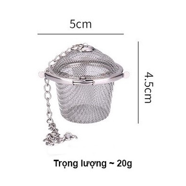 Lọc inox 304 hình trụ lưới cao cấp, nhiều kích thước, có dây treo - HVL